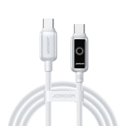 USB-C - USB-C Joyroom S-A55 StarFlight Display adat- és töltőkábel, 100W, 1.2m, Fehér