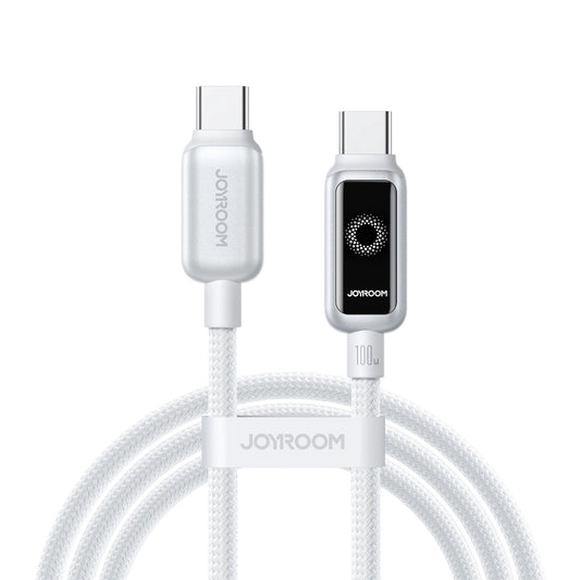 USB-C - USB-C Joyroom S-A55 StarFlight Display adat- és töltőkábel, 100W, 1.2m, Fehér
