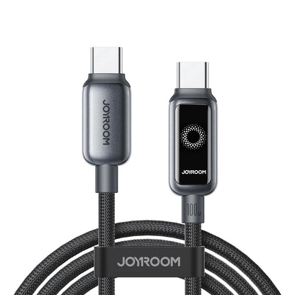 USB-C - USB-C Joyroom S-A55 StarFlight Display adat- és töltőkábel, 100W, 1.2m, Fekete