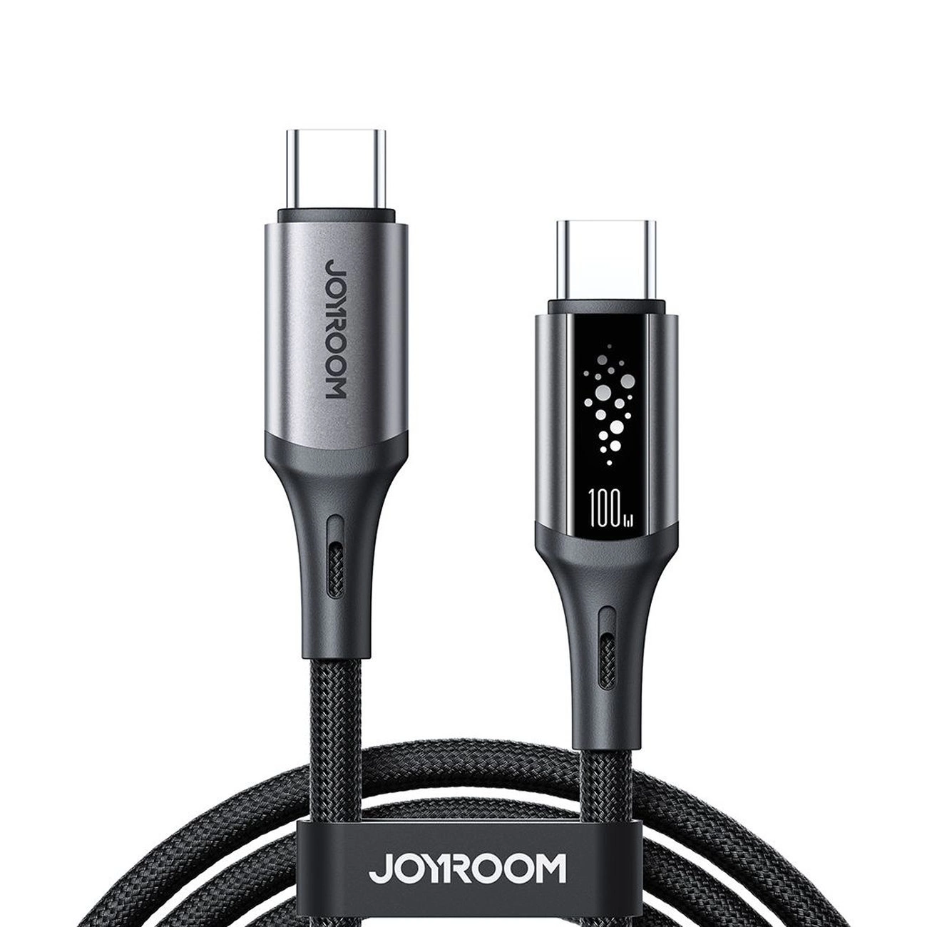 USB-C - USB-C adat- és töltőkábel Joyroom S-A60 StarTalk, 100W, 1.2m, Fekete