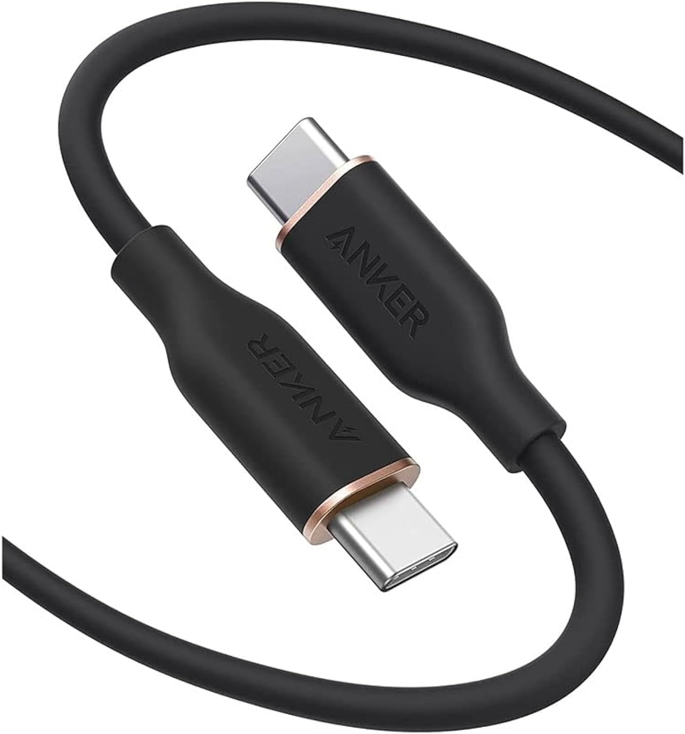 USB-C - USB-C adat- és töltőkábel Anker PowerLine III, 100W, 0.9m, Fekete A8552H11