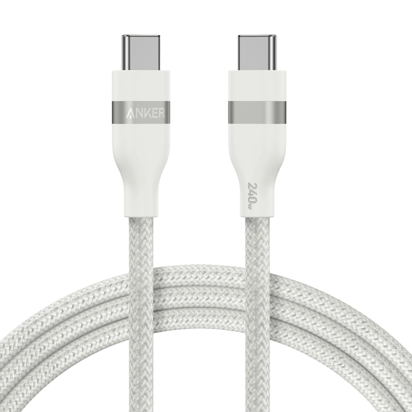 USB-C - USB-C Anker adat- és töltőkábel, 240W, 1.8m, Fehér A82E2H22