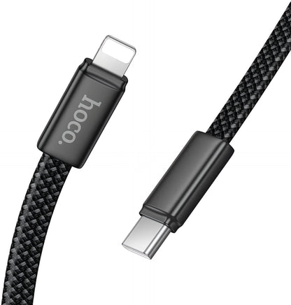 USB-C to Lightning Data and Charging Cable HOCO X125, 30W, 1m, Black