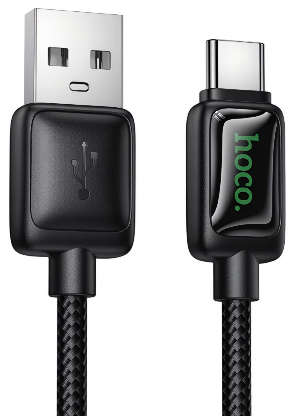 USB-A - USB-C HOCO U146 adat- és töltőkábel, 36W, 1.2m, Fekete