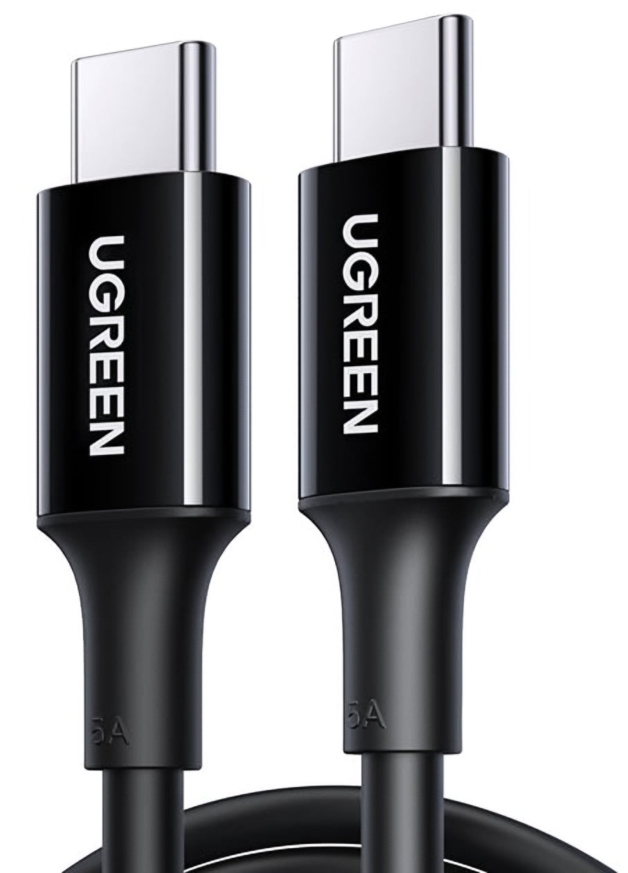 USB-C - USB-C UGREEN US300 adat- és töltőkábel, 100W, 2m, Fekete
