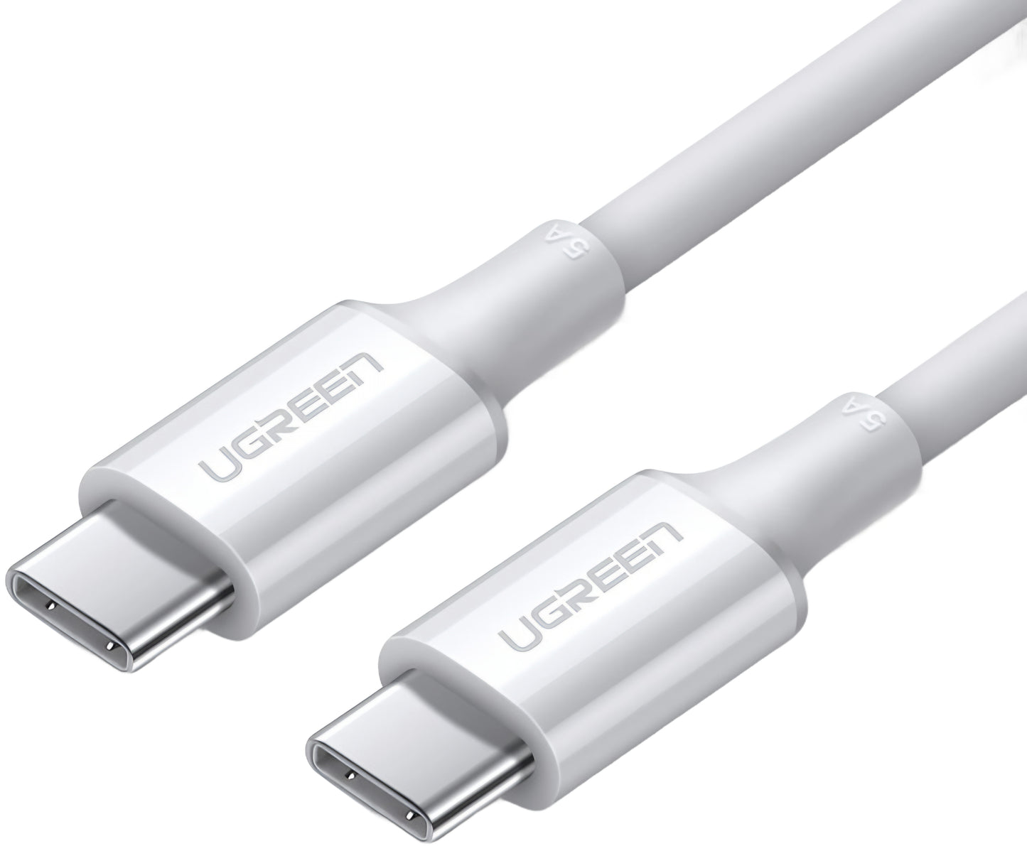 USB-C - USB-C adat- és töltőkábel UGREEN US300, 100W, 2m, Fehér