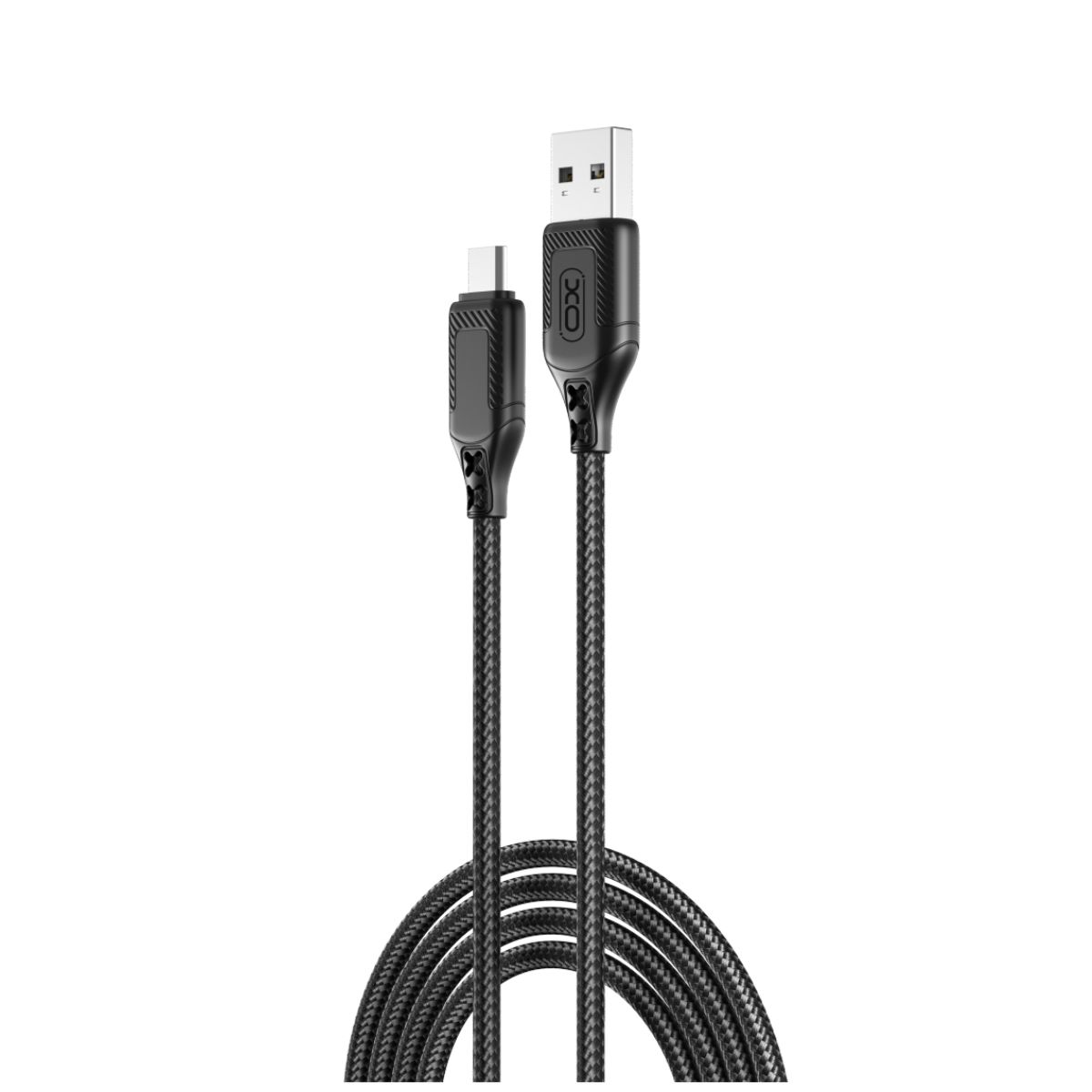 USB-A - microUSB adat- és töltőkábel XO Design NB235, 18W, 1m, Fekete
