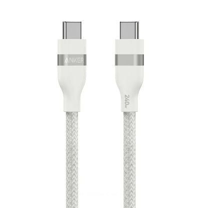 USB-C - USB-C Anker adat- és töltőkábel, 240W, 0.9m, Fehér A82E2H21