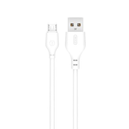 USB-A - microUSB adatkábel és töltő XO Design NB103, 18W, 1m, Fehér