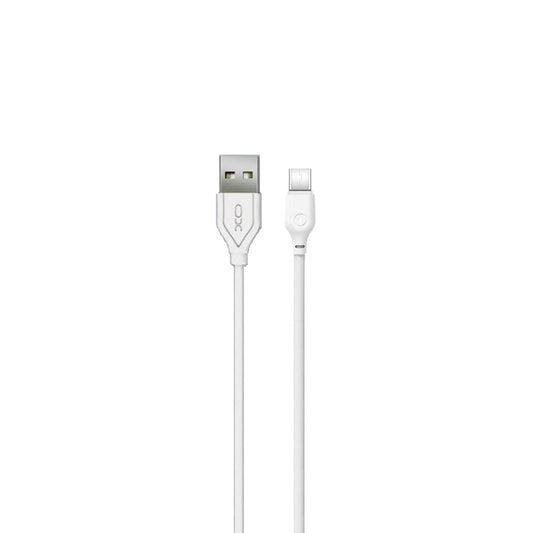 USB-A - USB-C adat- és töltőkábel XO Design NB103, 18W, 2m, Fehér