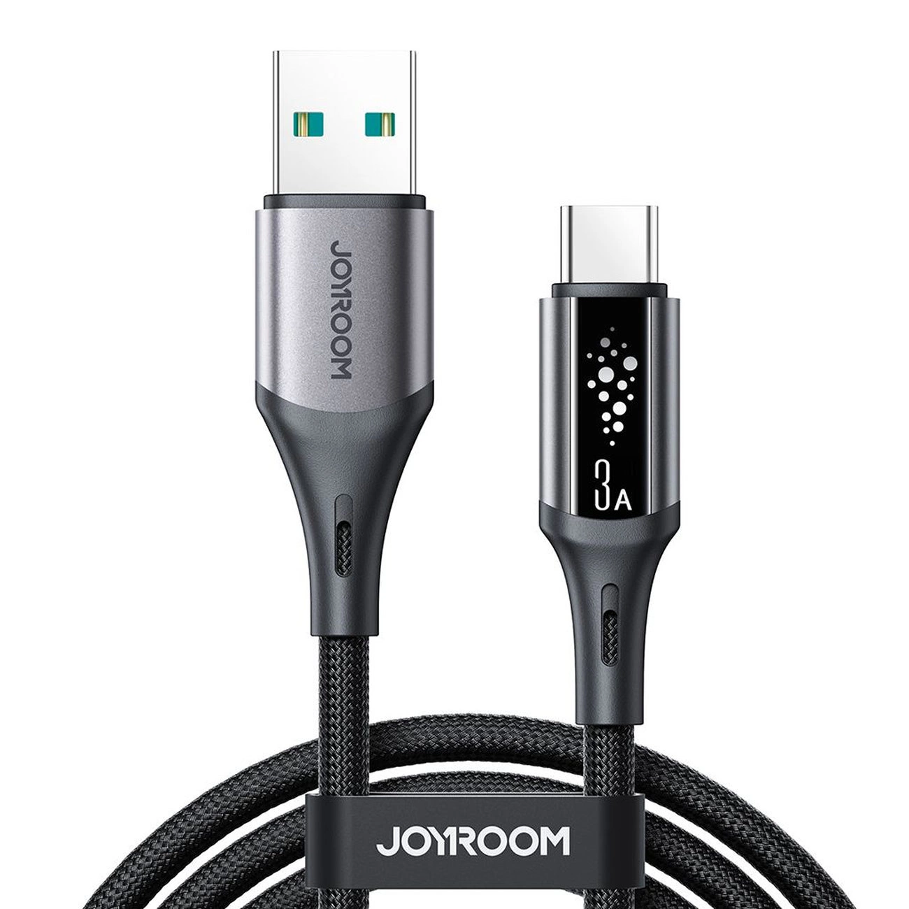 USB-A - USB-C adat- és töltőkábel Joyroom S-A60 StarTalk, 18W, 1.2m, Fekete
