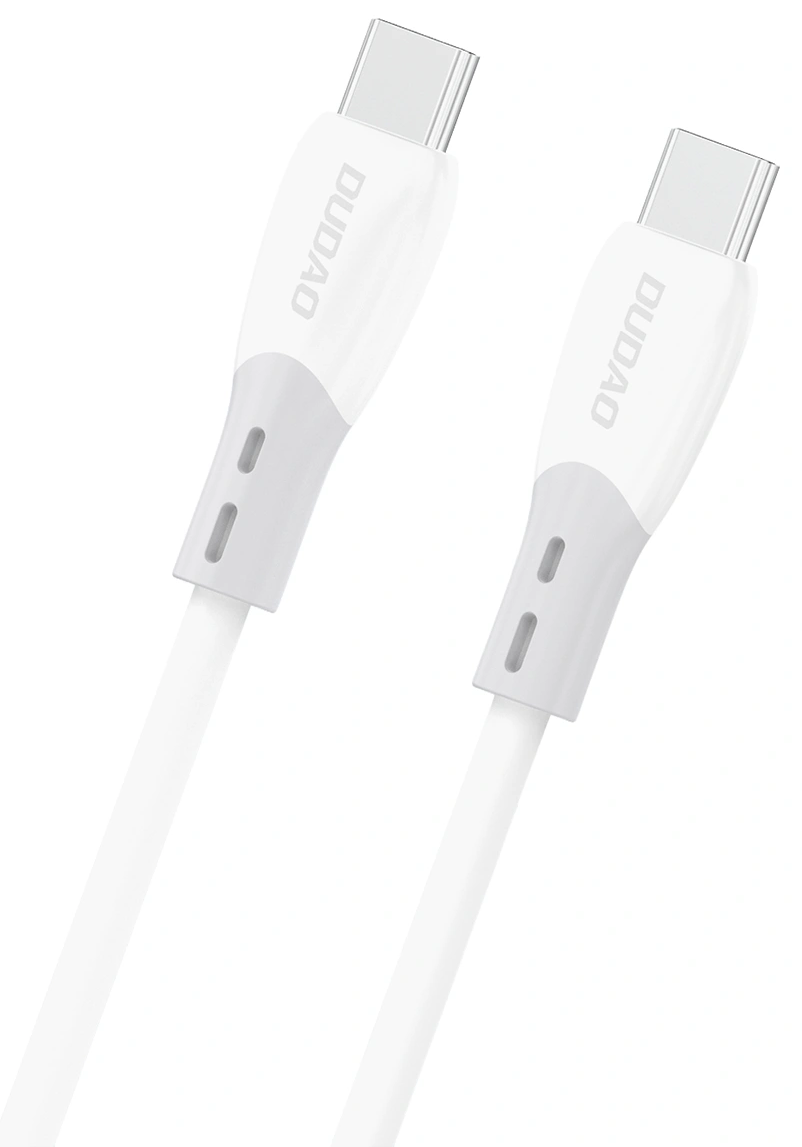 USB-C - USB-C Dudao L25SC adat- és töltőkábel, 60W, 2m, Fehér