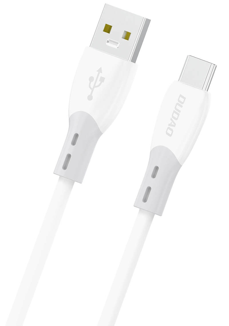 USB-A - USB-C Dudao L25ST adat- és töltőkábel, 100W, 1m, Fehér