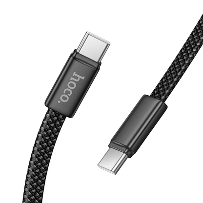 USB-C - USB-C HOCO X125 adat- és töltőkábel, 60W, 1m, Fekete
