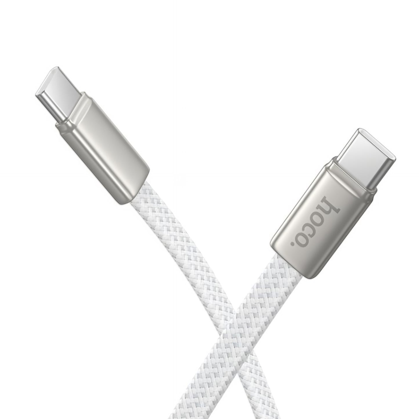 USB-C - USB-C HOCO X125 adat- és töltőkábel, 60W, 1m, Fehér