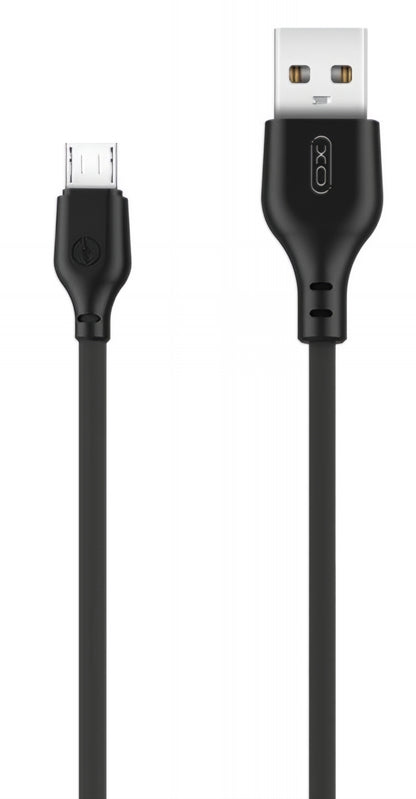 USB-A - microUSB adatkábel és töltőkábel XO Design NB103, 18W, 2m, Fekete