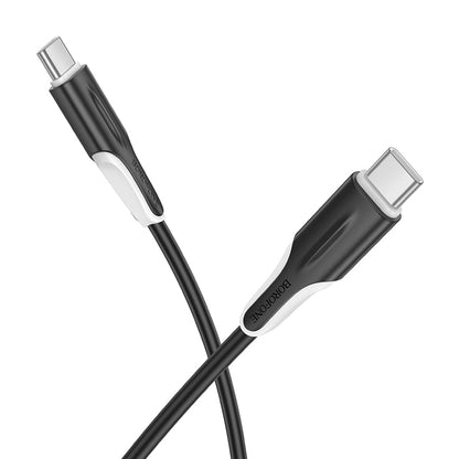 USB-C adat- és töltőkábel - USB-C Borofone BX119 New, 60W, 1m, Fekete
