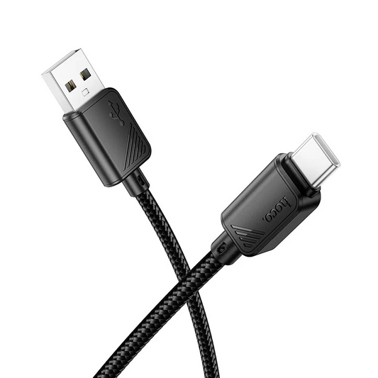 USB-A - USB-C adat- és töltőkábel HOCO X113, 18W, 1m, fekete