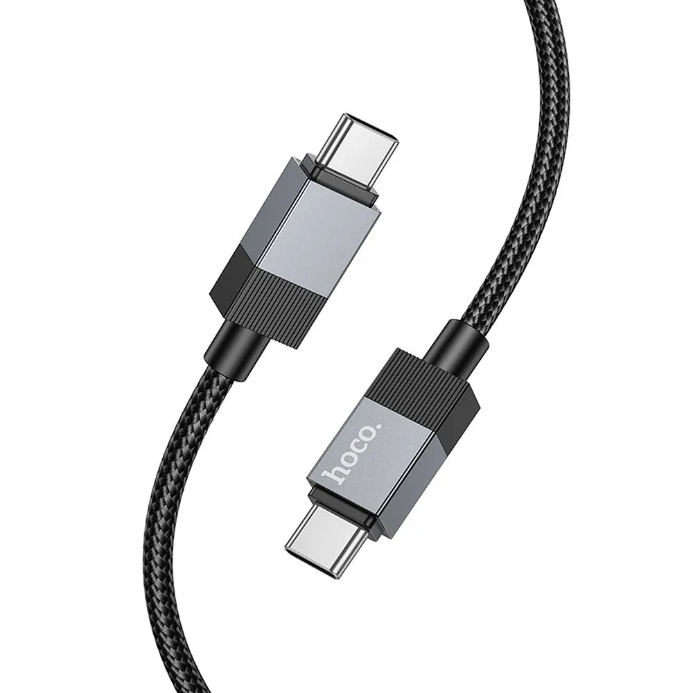 USB-C adat- és töltőkábel - USB-C HOCO X110, 60W, 1m, Fekete