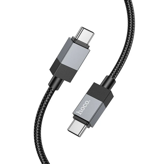 USB-C adat- és töltőkábel - USB-C HOCO X110, 60W, 1m, Fekete