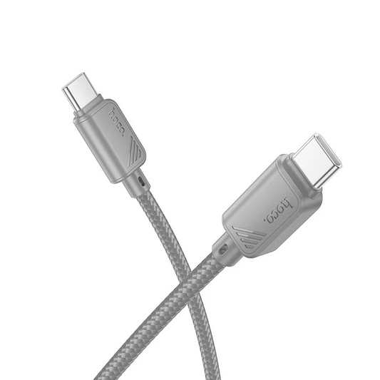USB-C adat- és töltőkábel - USB-C HOCO X113, 60W, 1m, Szürke