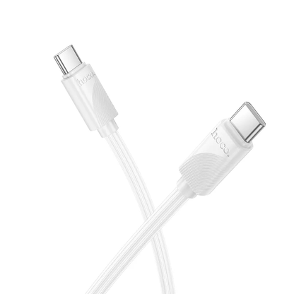 USB-C adat- és töltőkábel - USB-C HOCO X114, 60W, 1m, Fehér