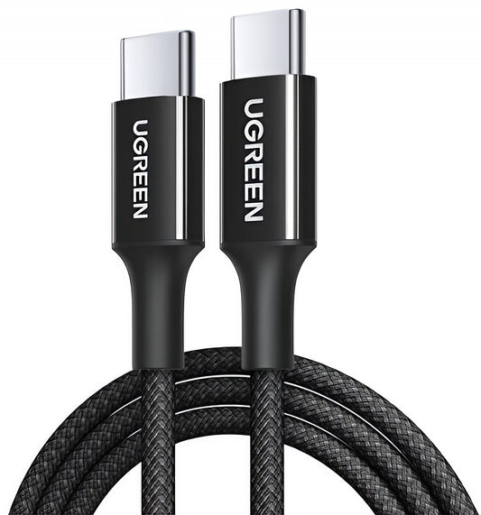 USB-C adat- és töltőkábel - USB-C UGREEN L502, 100W, 2m, fekete