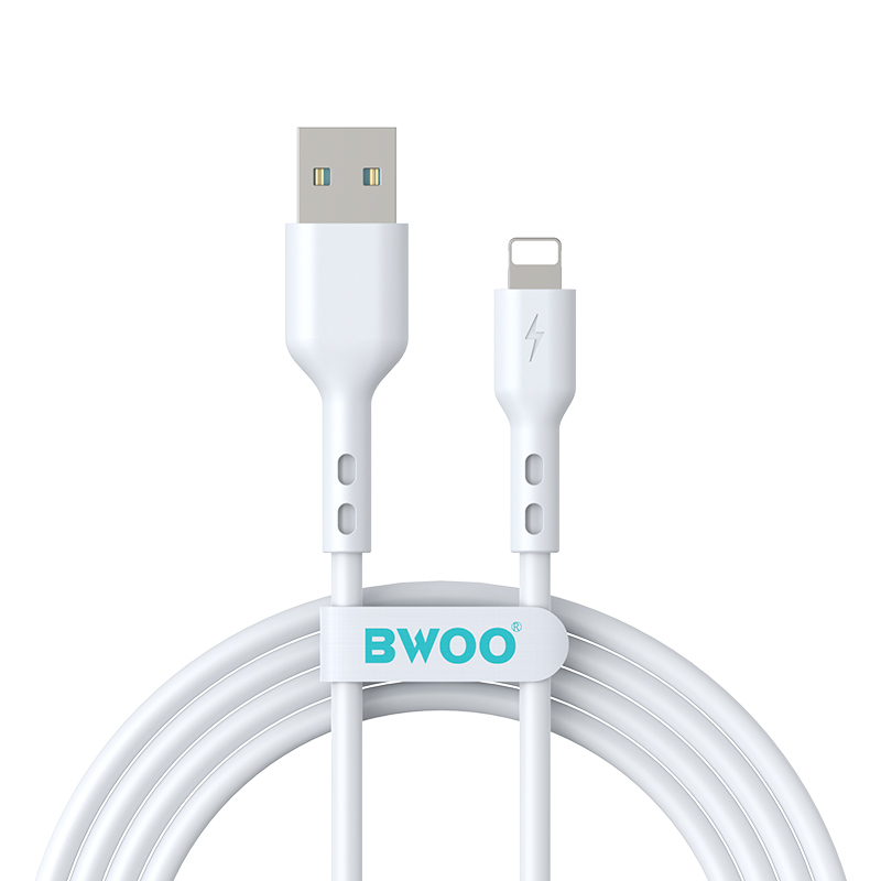 USB-A - Lightning adat- és töltőkábel BWOO BO-X172L-2M, 15W, 2m, fehér
