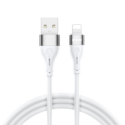 USB-A to Lightning Data and Charging Cable BWOO X280L, 15W, 1m, White