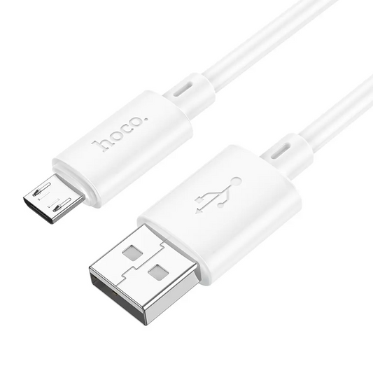 USB-A - microUSB adat- és töltőkábel HOCO X88, 18W, 2m, fehér