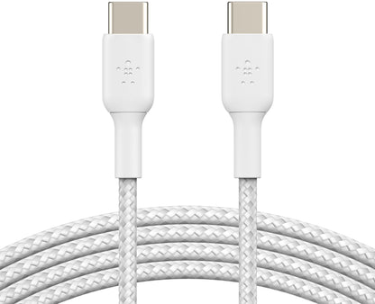 USB-C adat- és töltőkábel - USB-C Belkin BoostCharge Pro, 60W, 2m, Fehér CAB004bt2MWH