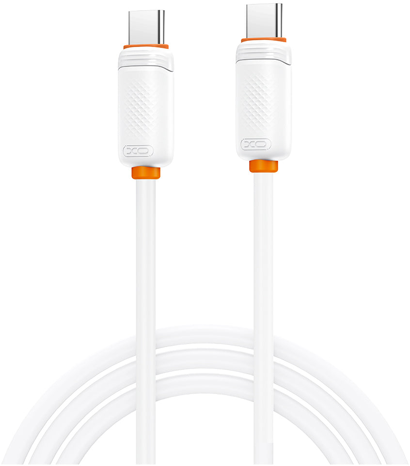 USB-C - USB-C XO Design NB-Q302B adat- és töltőkábel, 60W, 1m, fehér