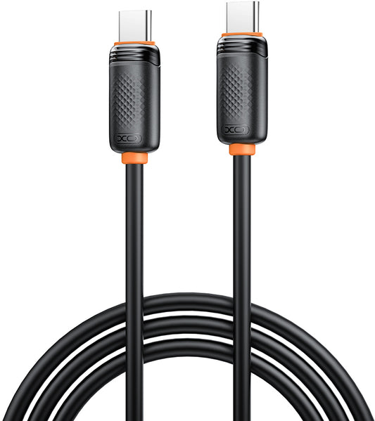 USB-C adat- és töltőkábel - USB-C XO Design NB-Q302B, 60W, 1m, Fekete