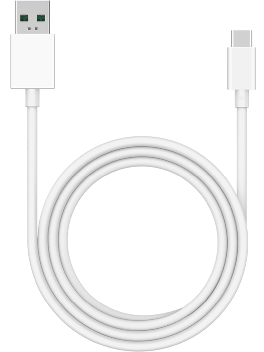 Adat- és töltőkábel USB-A - USB-C Oppo DL154, 1m, Fehér 611602000020