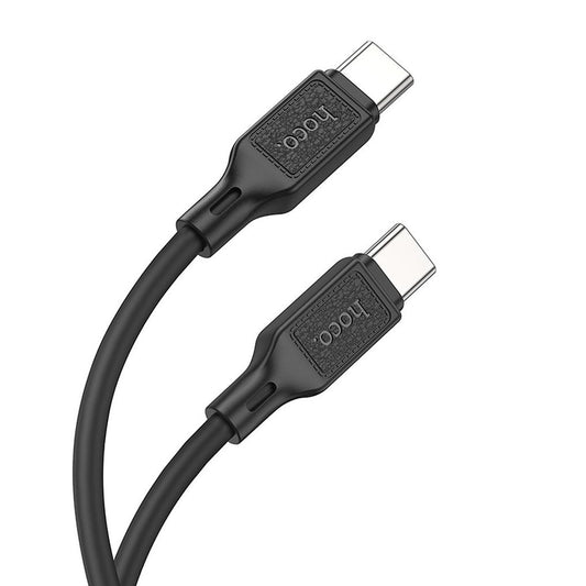 USB-C adat- és töltőkábel - USB-C HOCO X90, 60W, 1m, Fekete
