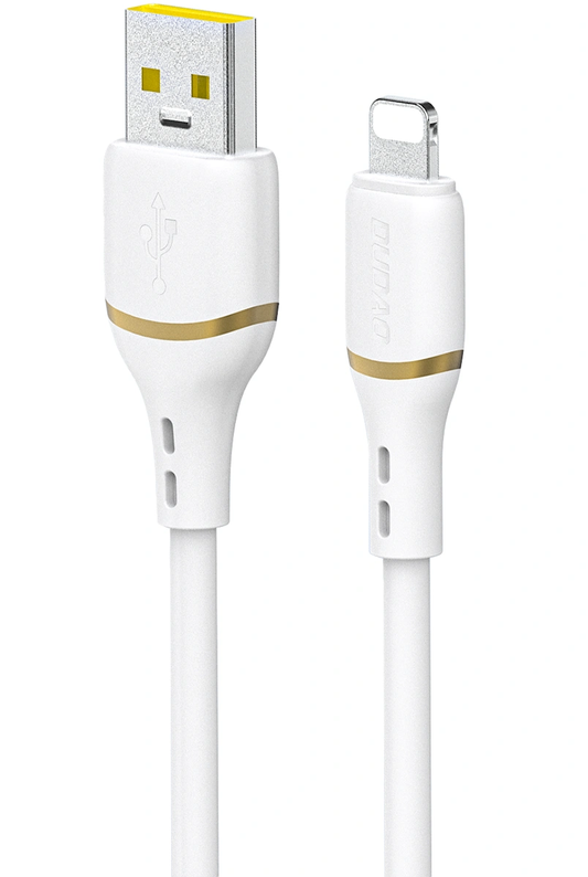 USB-A - Lightning Dudao L25L adat- és töltőkábel, 30W, 1m, fehér