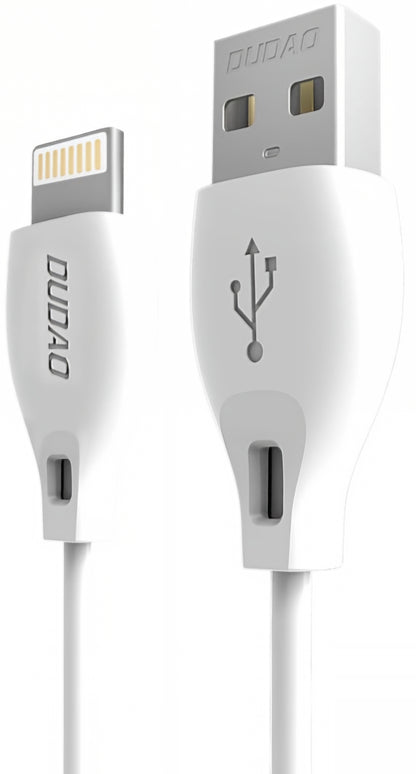 USB-A - Lightning Dudao L4L adat- és töltőkábel, 18W, 1m, fehér