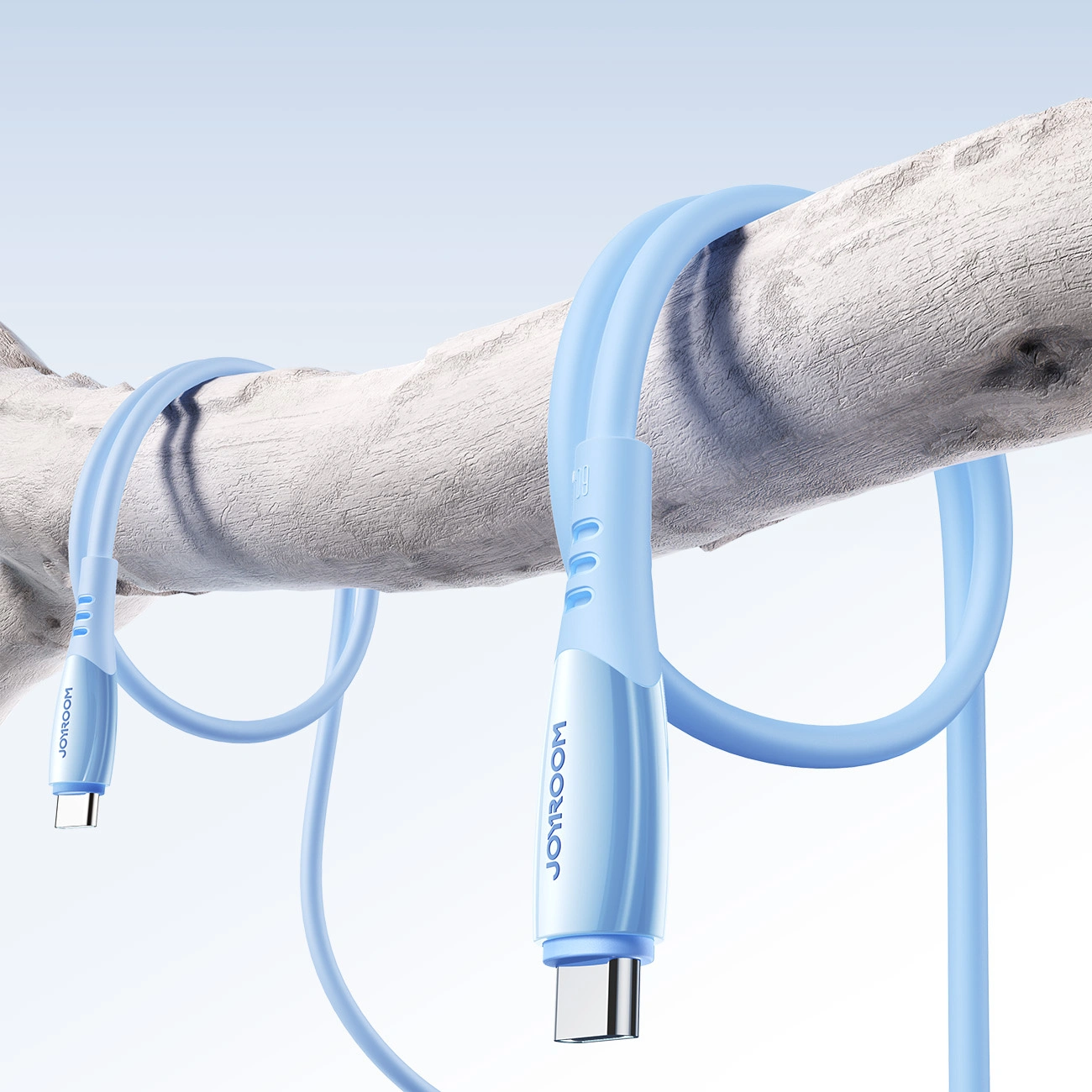 USB-C - USB-C adat- és töltőkábel Joyroom S-A59 Vibrant, 60W, 1.2m, Kék