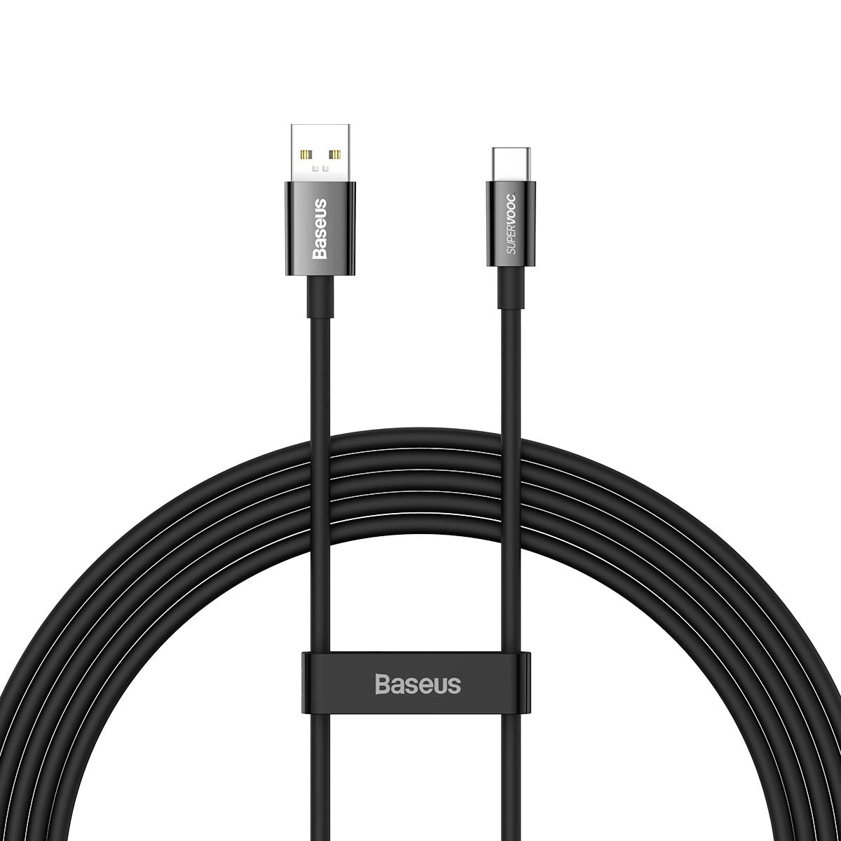 USB-A - USB-C adat- és töltőkábel Baseus Superior Series, 65W, 2m, fekete CAYS001001