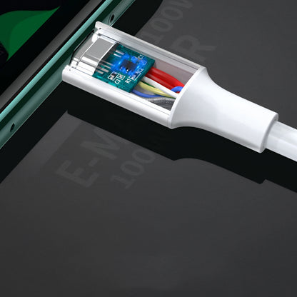 USB-C - USB-C adat- és töltőkábel UGREEN US300, 100W, 2m, Fehér