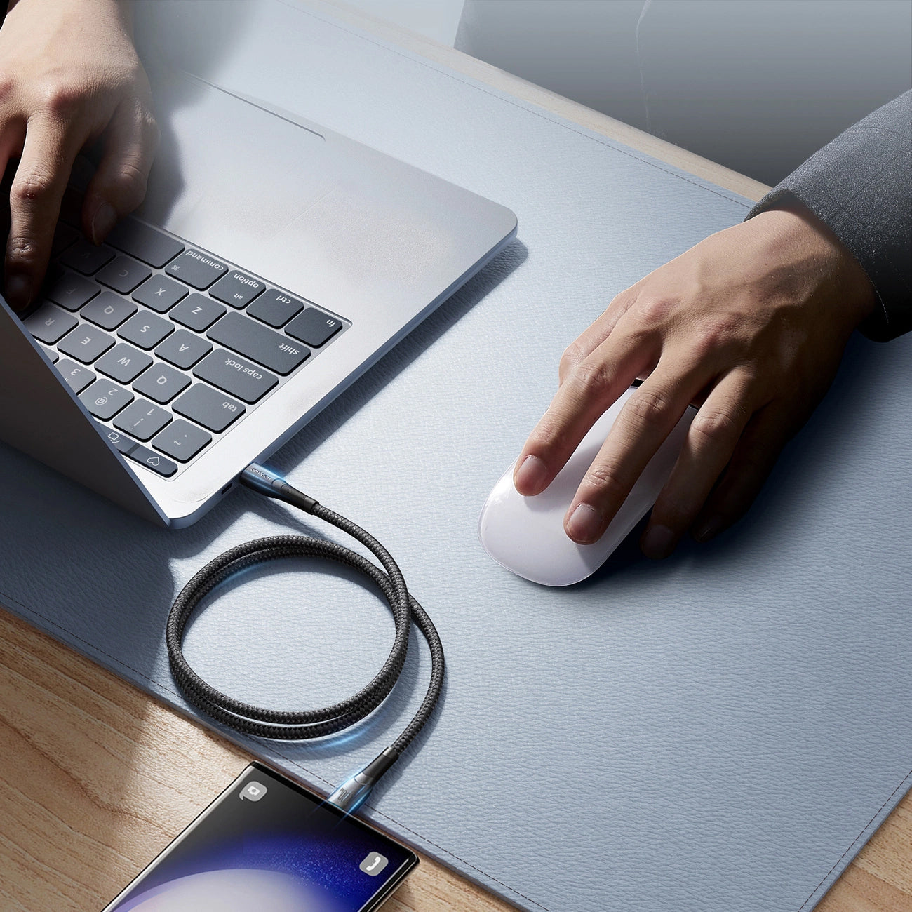 USB-A - USB-C adat- és töltőkábel Joyroom S-A32, 100W, 1m, Fekete