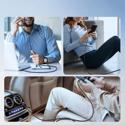 USB-C - USB-C adatkábel és töltő Joyroom S-A25 Light-Speed, 100W, 1.2m, Fekete