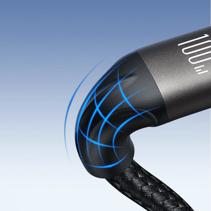 USB-C - USB-C adatkábel és töltő Joyroom S-A25 Light-Speed, 100W, 1.2m, Fekete
