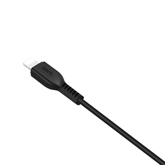 USB-A - Lightning HOCO Flash X20 adat- és töltőkábel, 18W, 1m, Fekete