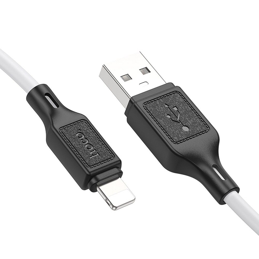 USB-A - Lightning HOCO X90 adat- és töltőkábel, 18W, 1m, Fehér