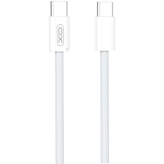 USB-C - USB-C adat- és töltőkábel XO Design NB-Q260A, 60W, 1m, Fehér