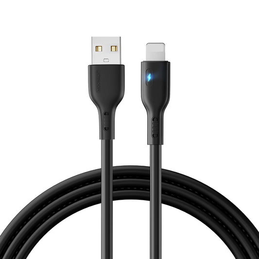 USB-A - Lightning Joyroom A13 adat- és töltőkábel, 18W, 2m, Fekete