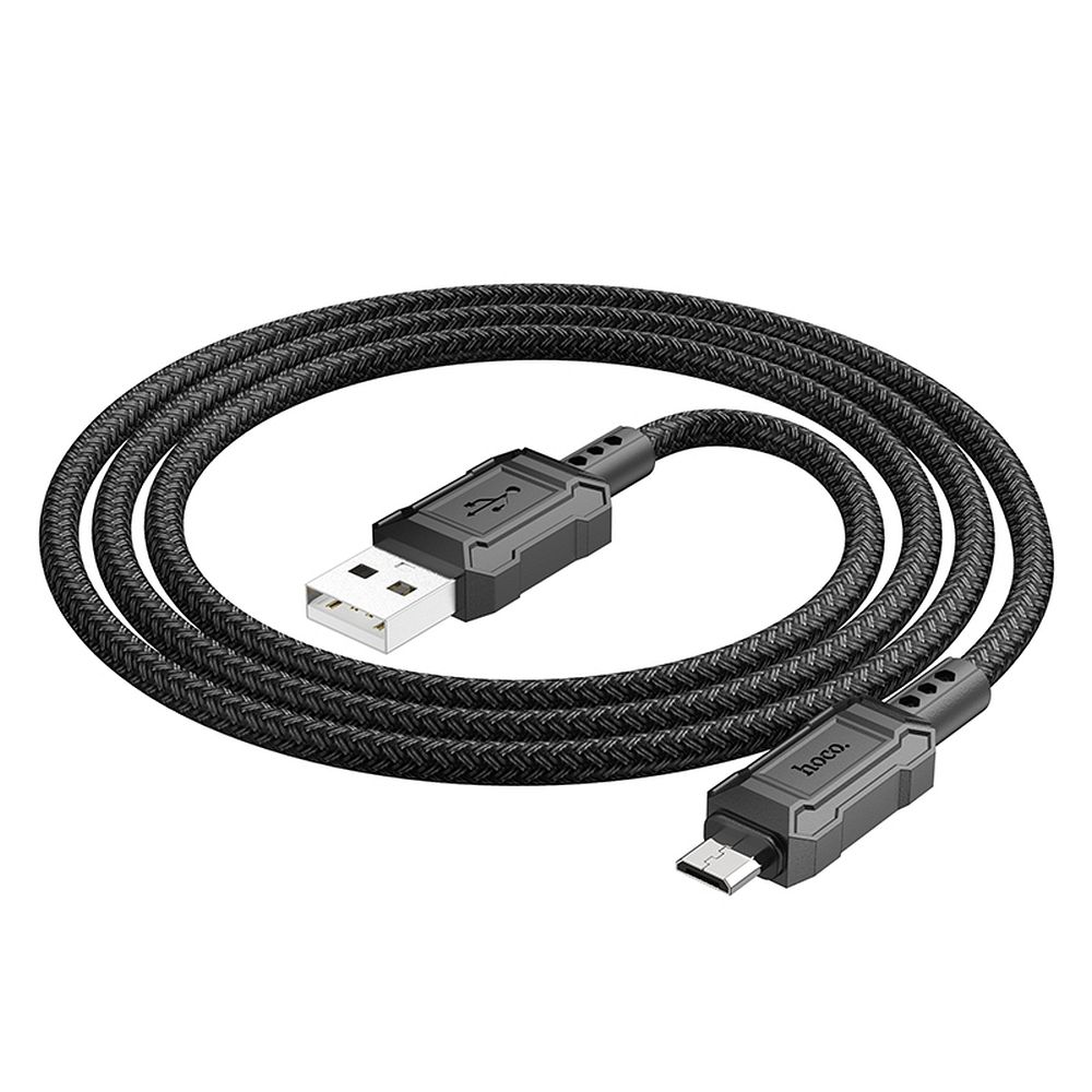 USB-A - microUSB adat- és töltőkábel HOCO Leader X94, 18W, 1m, Fekete