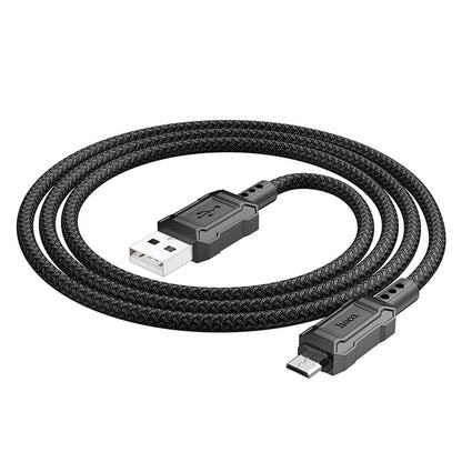 USB-A - microUSB adat- és töltőkábel HOCO Leader X94, 18W, 1m, Fekete