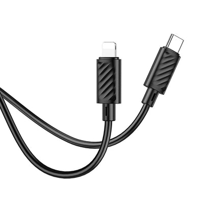 USB-C - Lightning HOCO X88 adat- és töltőkábel, 20W, 1m, Fekete